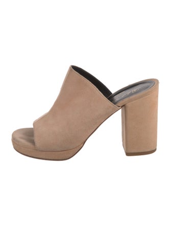 Robert Clergerie Suede Slides