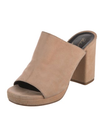 Robert Clergerie Suede Slides