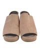 Robert Clergerie Suede Slides