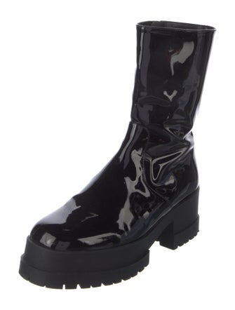 Robert Clergerie Patent Leather Combat Boots