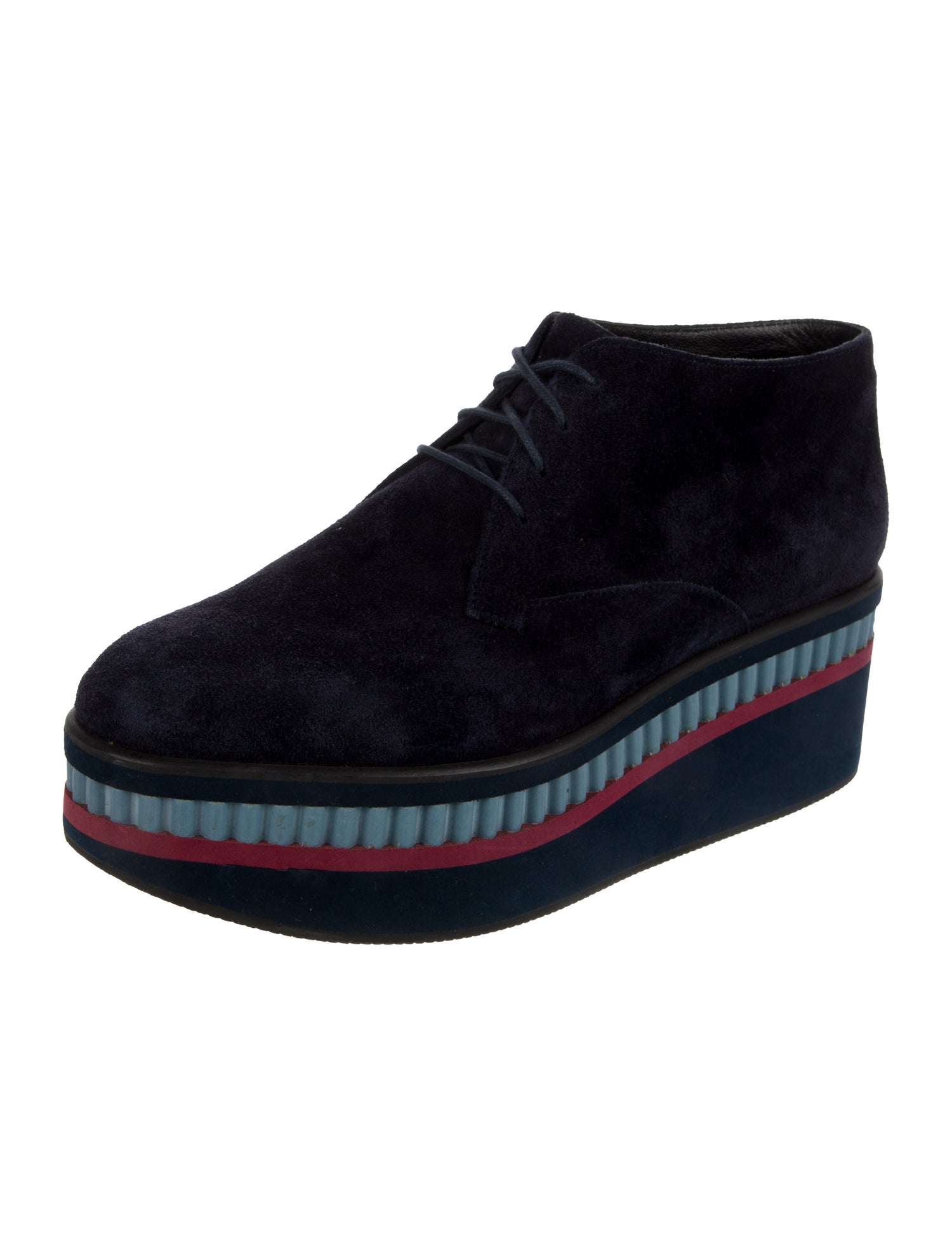 Robert Clergerie Suede Wedge Sneakers