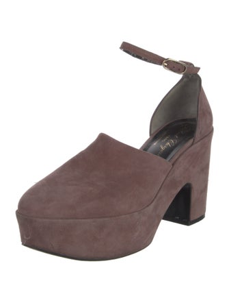Robert Clergerie Suede D'Orsay Pumps