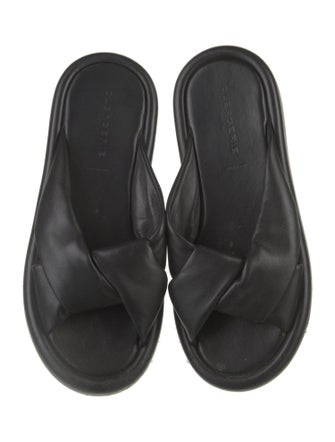 Robert Clergerie Leather Slides