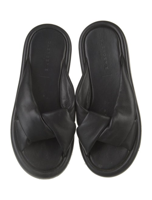 Robert Clergerie Leather Slides
