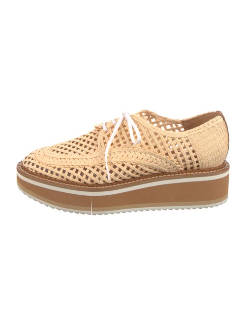 Robert Clergerie Raffia Wedge Sneakers