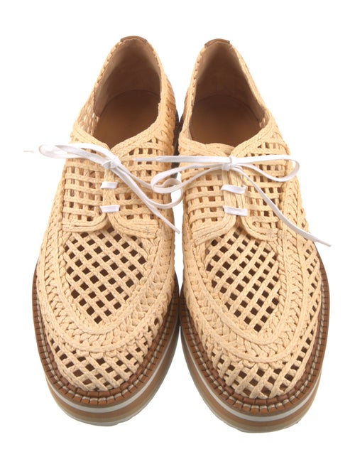 Robert Clergerie Raffia Wedge Sneakers