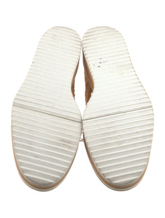 Robert Clergerie Raffia Wedge Sneakers