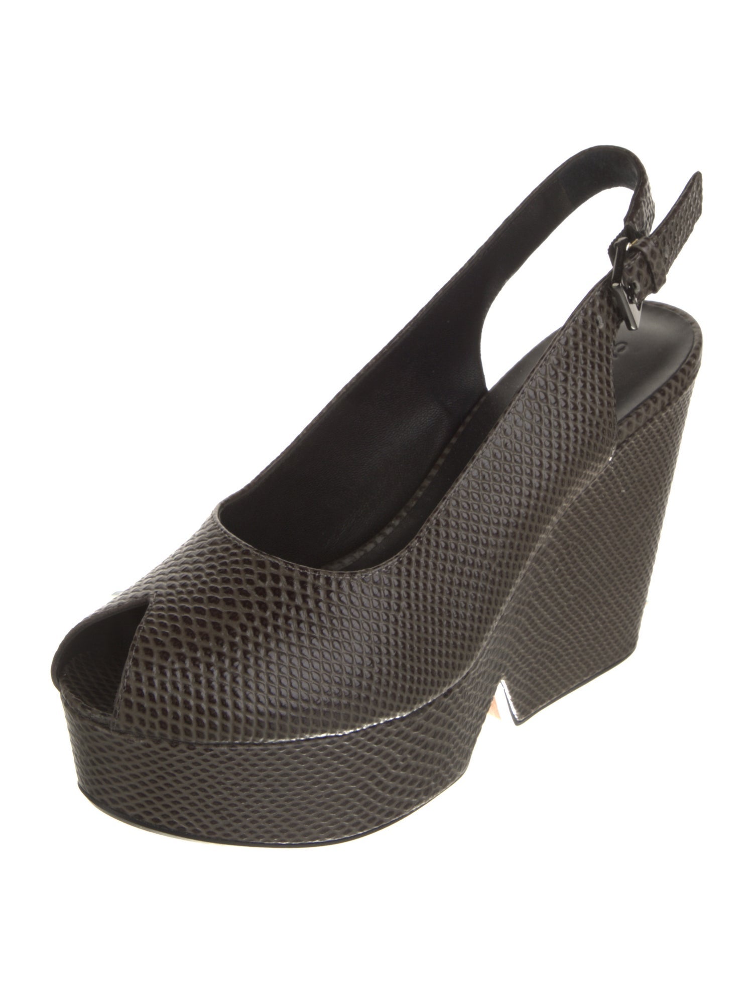 Robert Clergerie Canvas Slingback Pumps