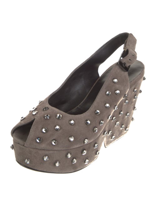 Robert Clergerie Suede Slingback Pumps