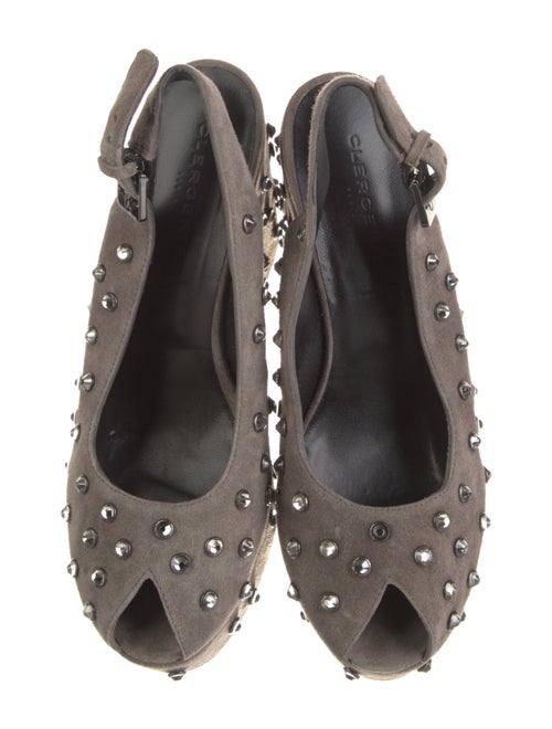 Robert Clergerie Suede Slingback Pumps