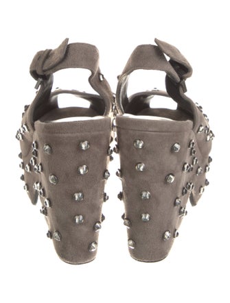 Robert Clergerie Suede Slingback Pumps