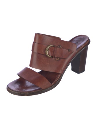 Robert Clergerie Leather Slides