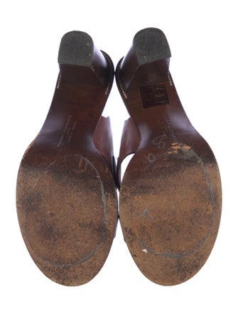 Robert Clergerie Leather Slides