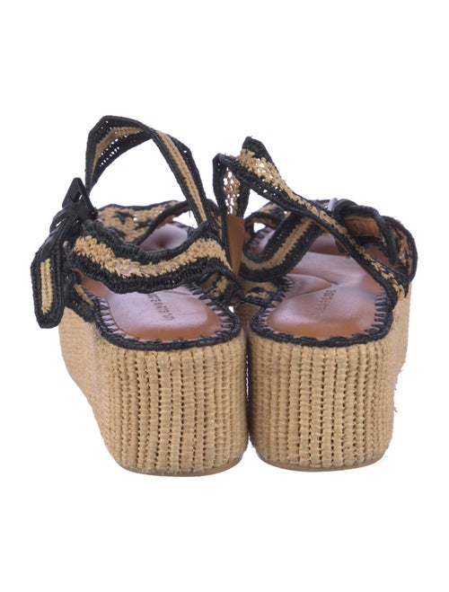 Robert Clergerie Canvas Patterned Slingback Sandals