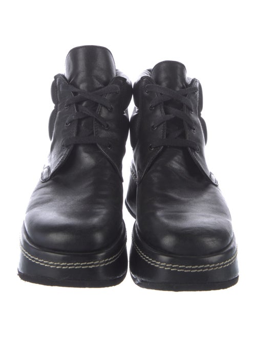 Robert Clergerie Leather Wedge Sneakers