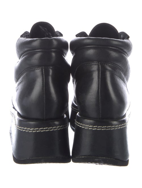 Robert Clergerie Leather Wedge Sneakers