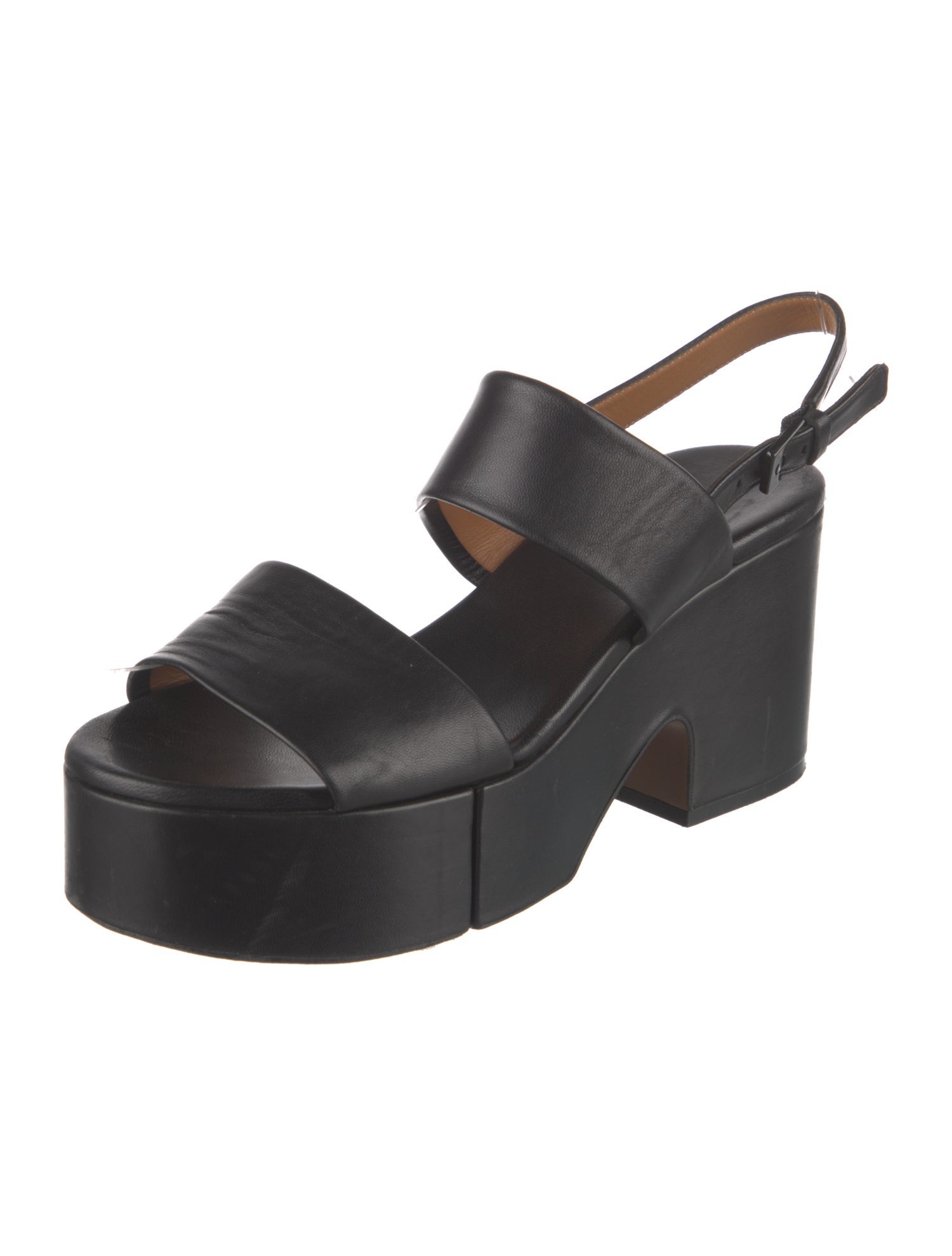 Robert Clergerie Leather Slingback Sandals