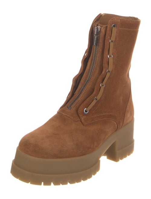 Robert Clergerie Suede Combat Boots