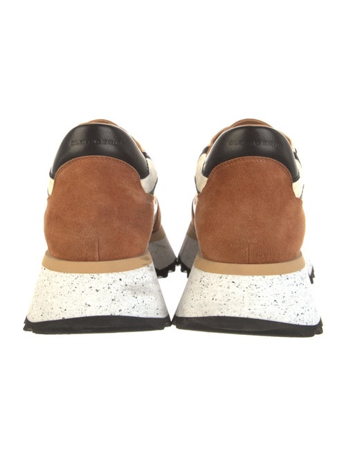 Robert Clergerie Suede Colorblock Pattern Sneakers