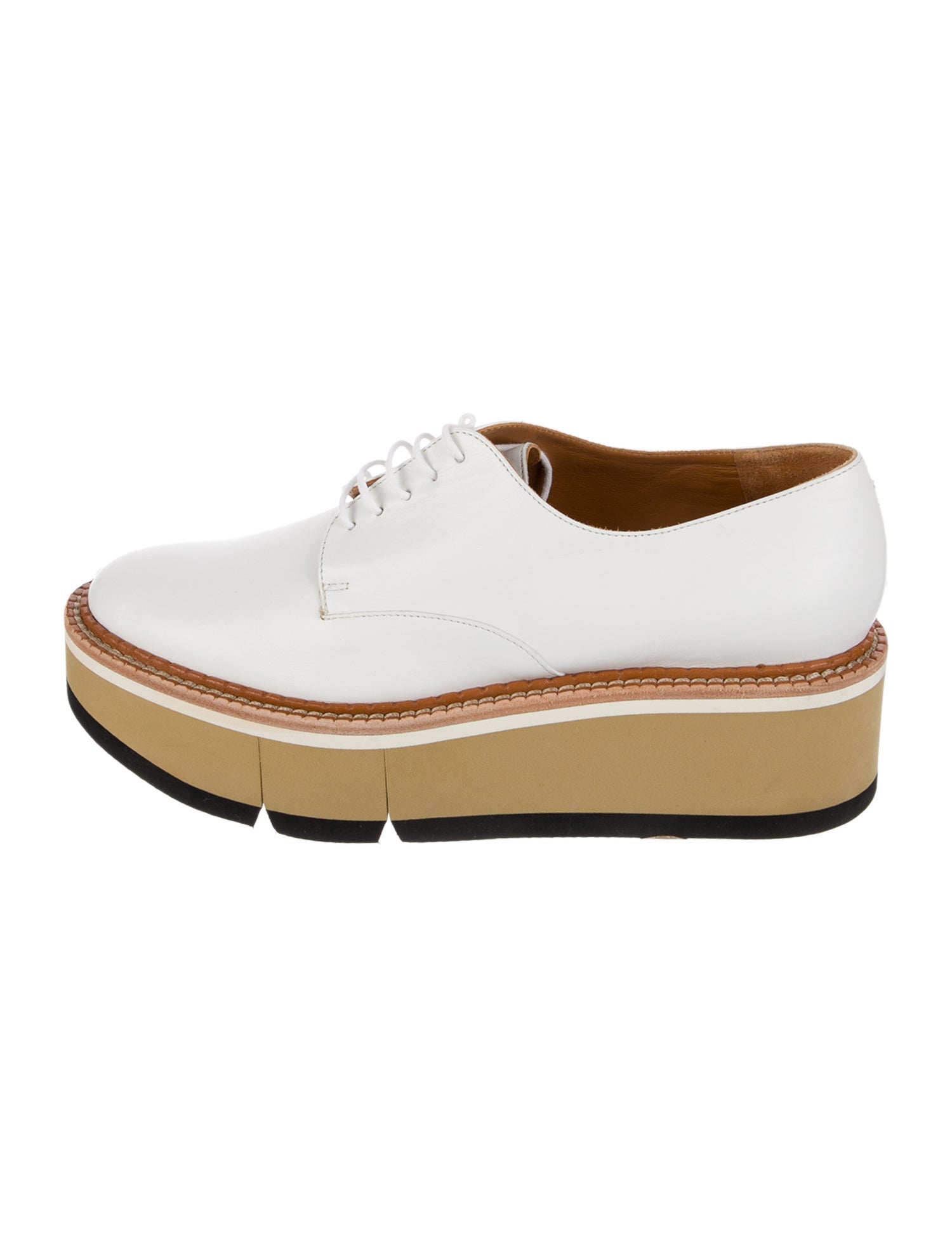 Robert Clergerie Leather Wedge Sneakers