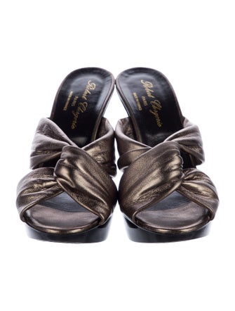 Robert Clergerie Leather Slides