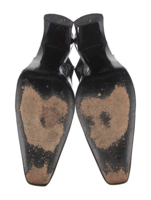 Robert Clergerie Leather Printed Slingback Pumps