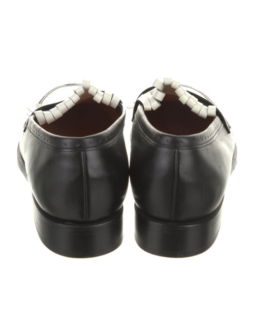 Robert Clergerie Leather Colorblock Pattern Loafers