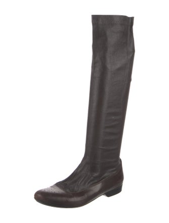 Robert Clergerie Leather Riding Boots