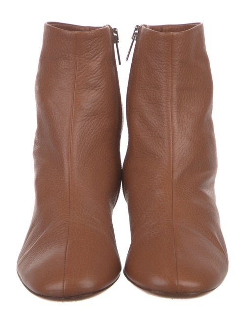 Robert Clergerie Leather Colorblock Pattern Boots