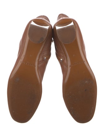 Robert Clergerie Leather Colorblock Pattern Boots