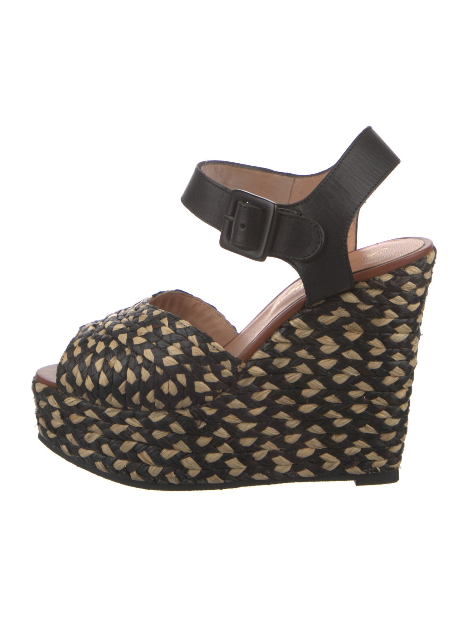 Robert Clergerie Raffia Patterned Sandals