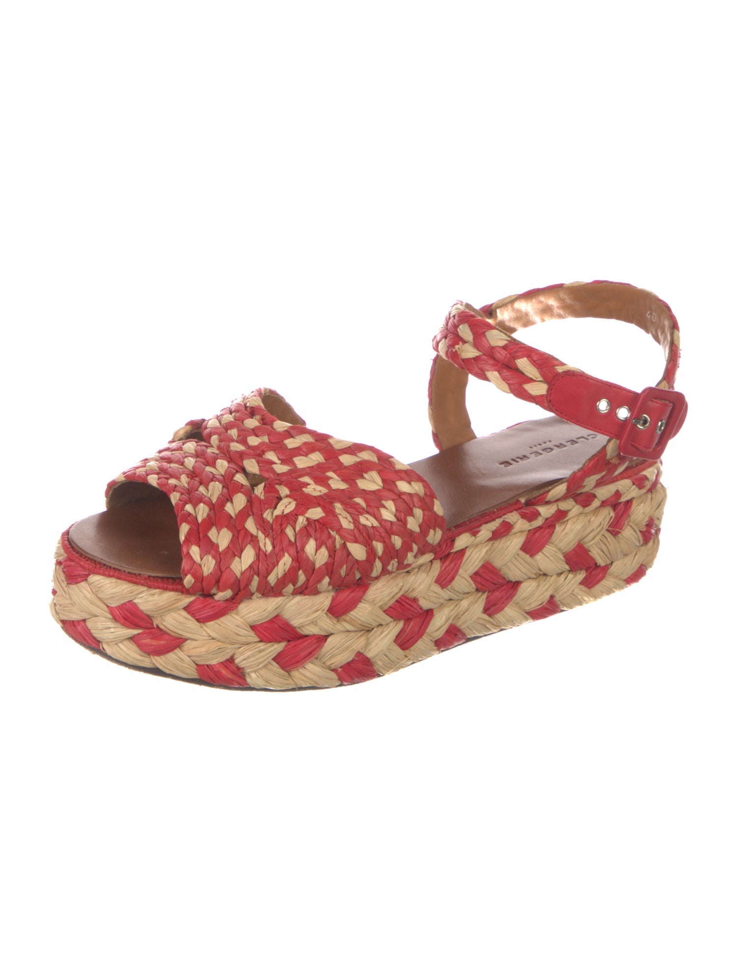 Robert Clergerie Raffia Animal Print Espadrilles