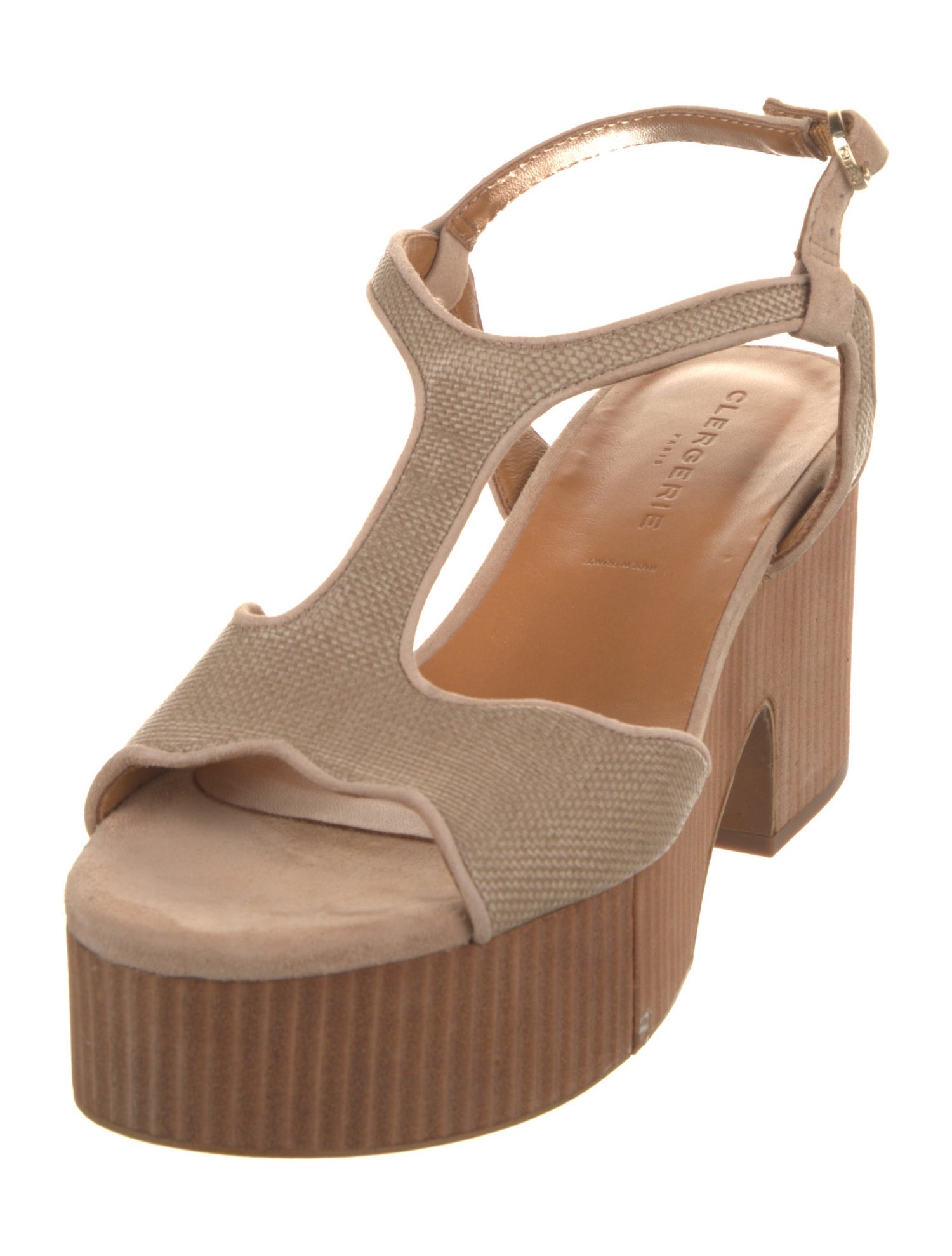 Robert Clergerie Leather T-Strap Sandals