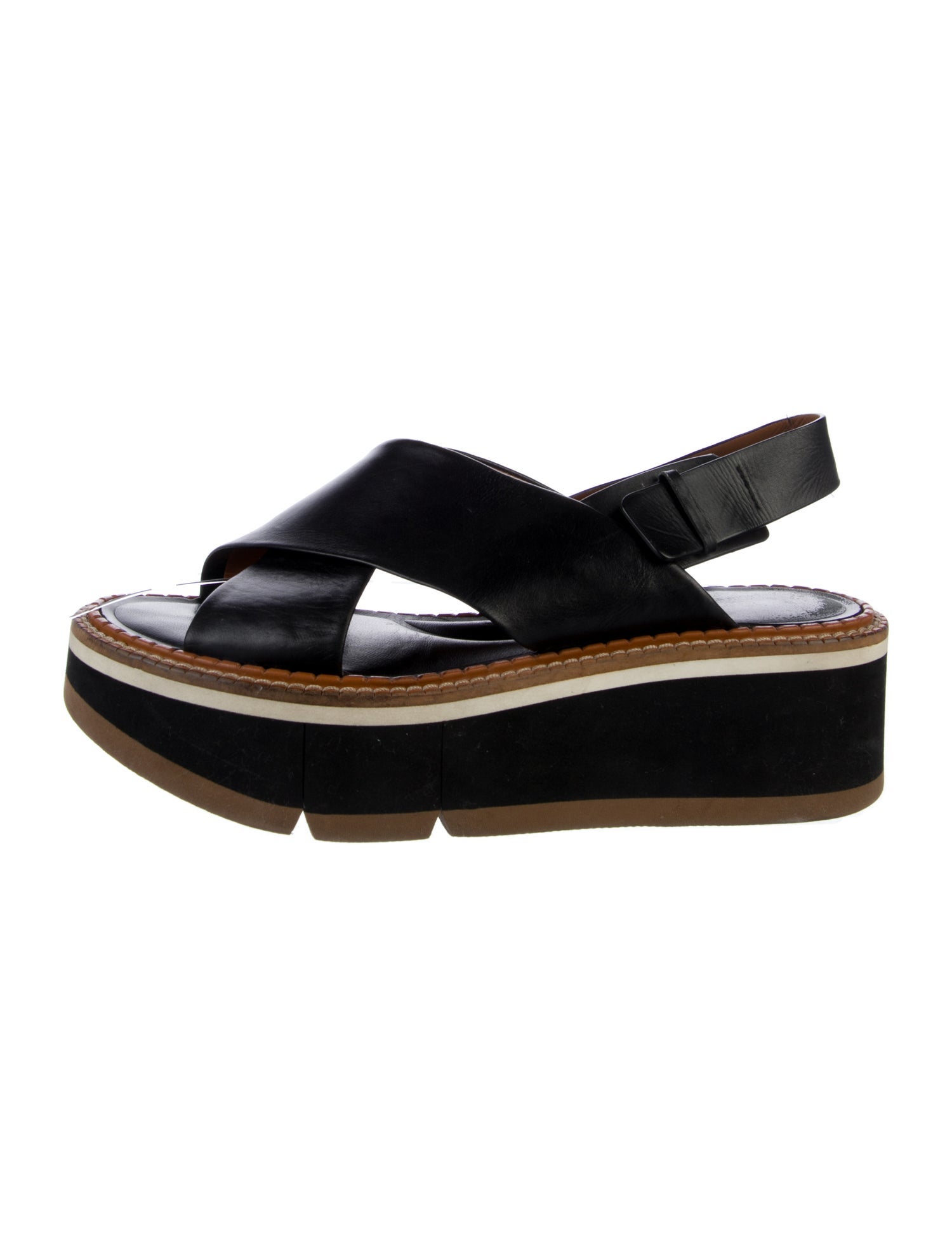 Robert Clergerie Leather Slingback Sandals