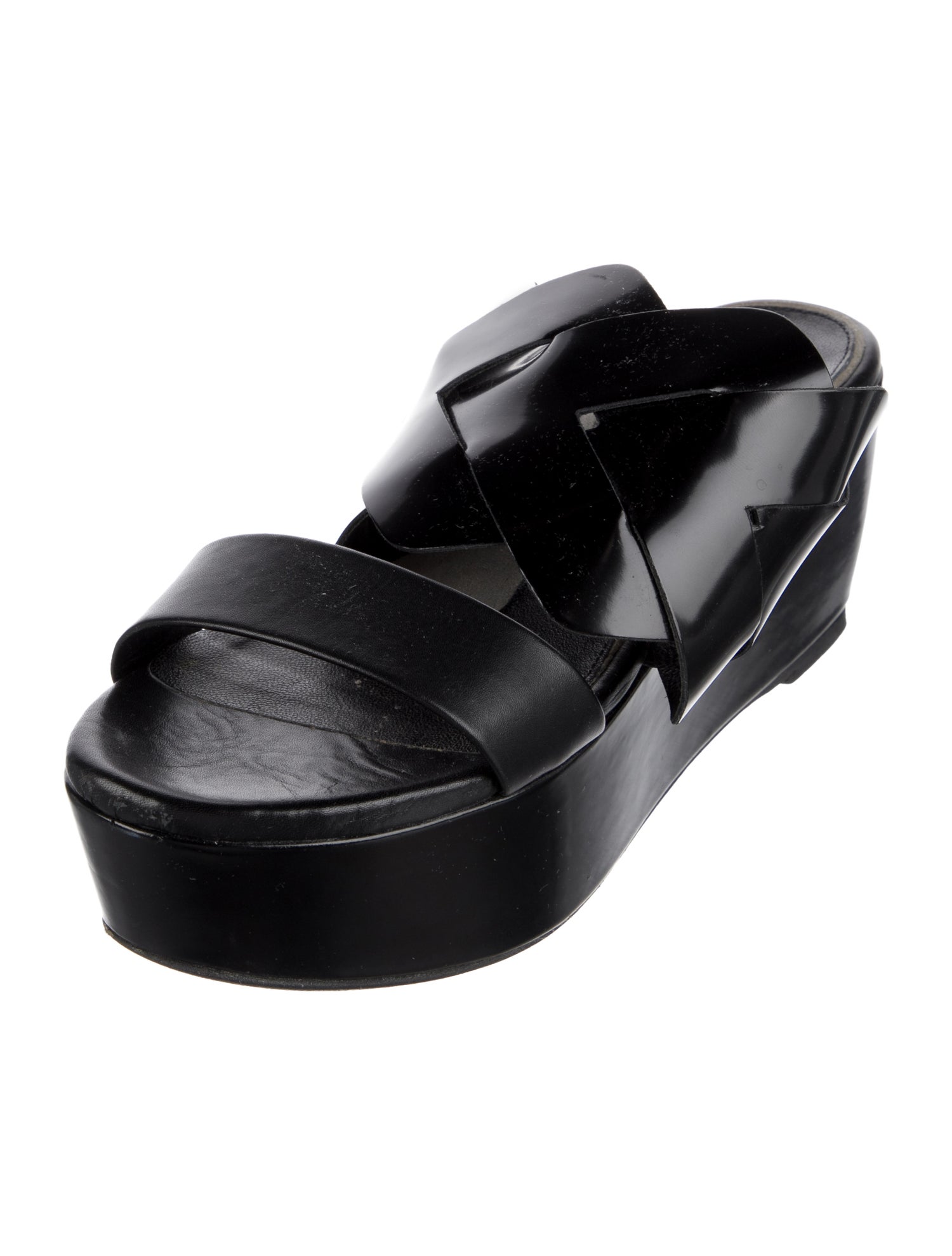 Robert Clergerie Patent Leather Slingback Sandals
