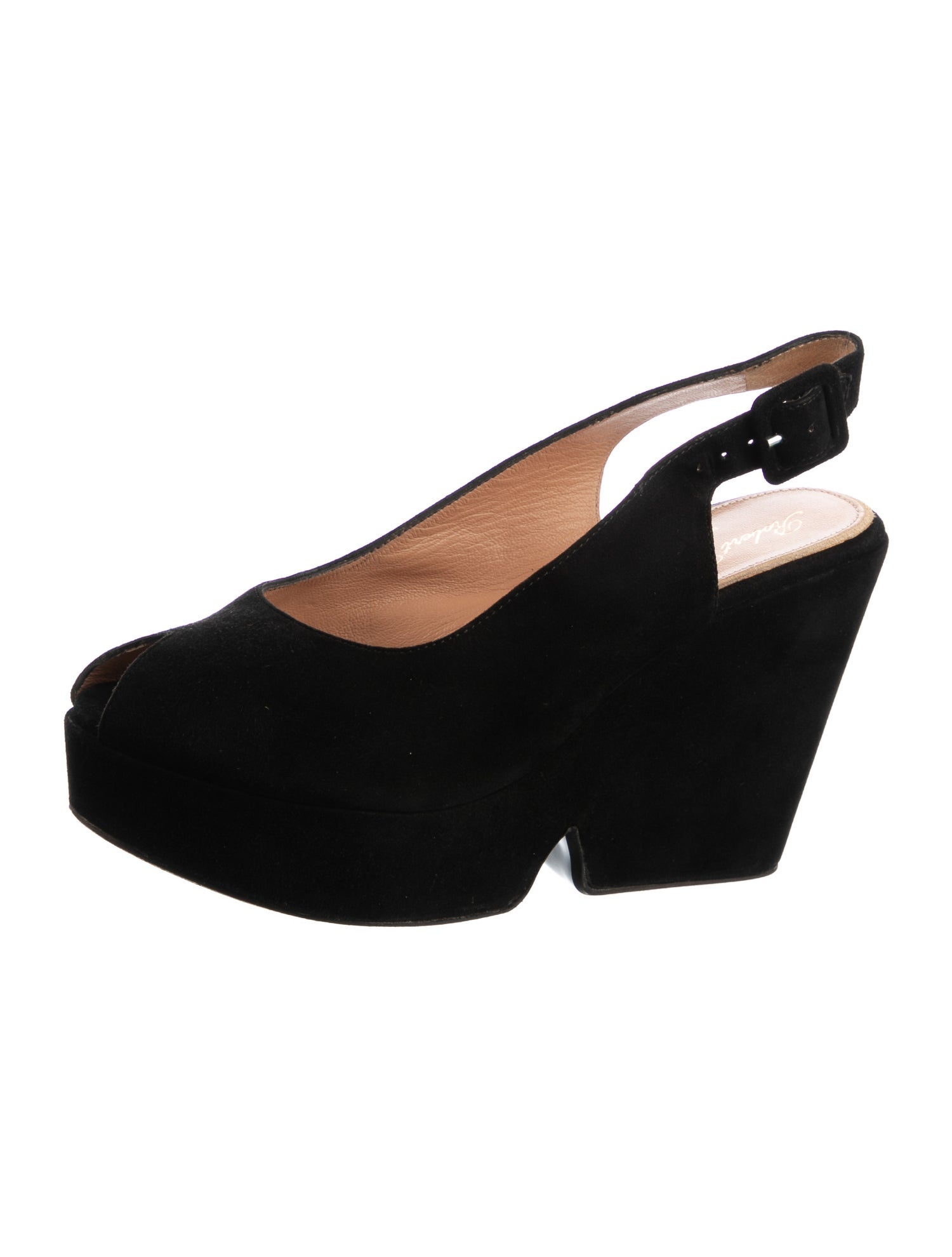 Robert Clergerie Suede Slingback Pumps