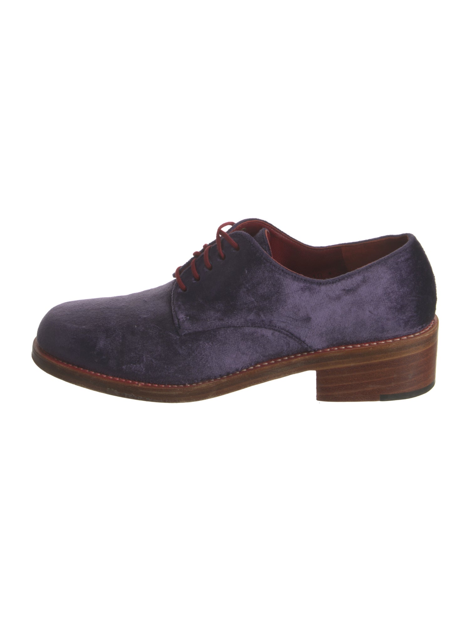 Robert Clergerie Velvet Oxfords