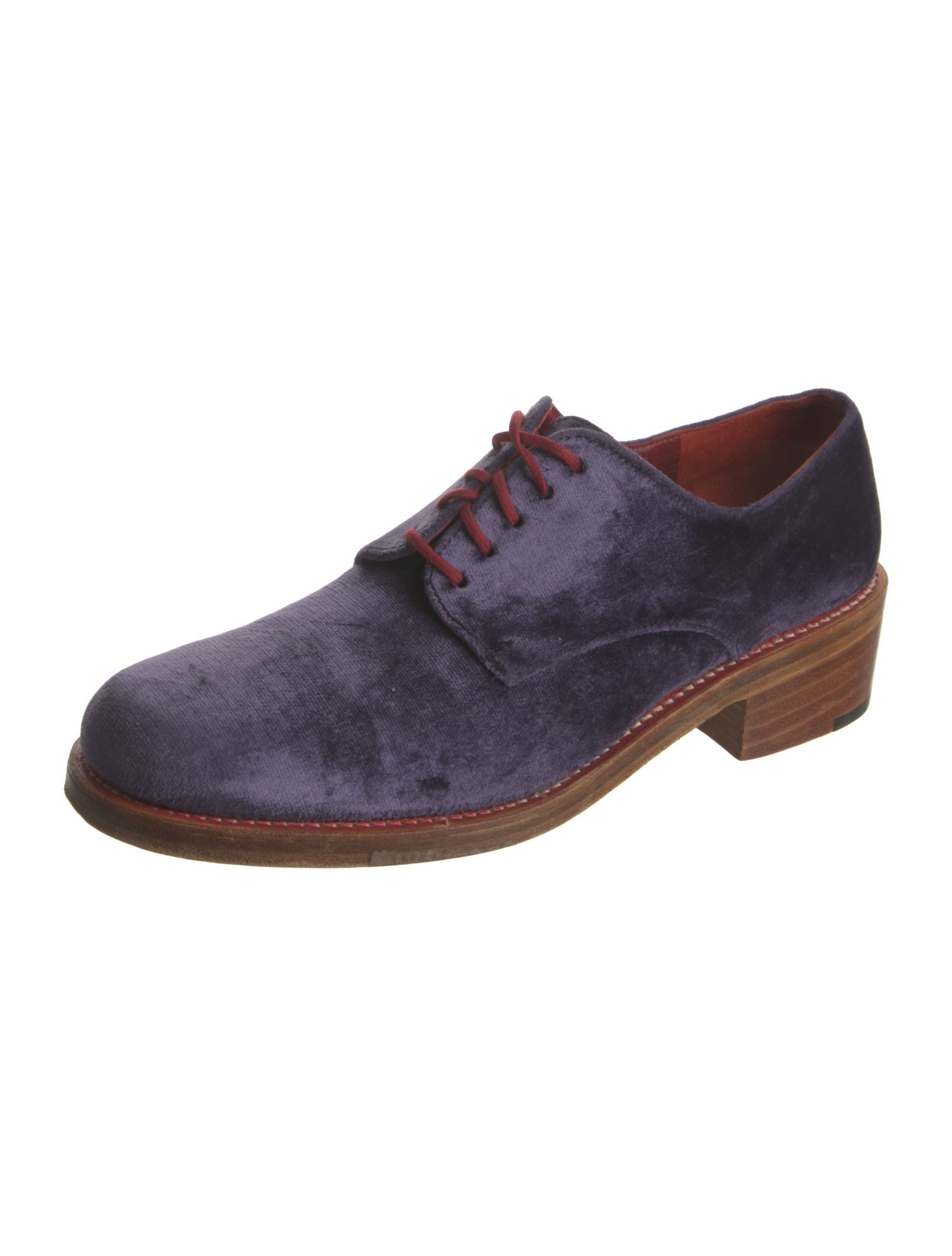 Robert Clergerie Velvet Oxfords