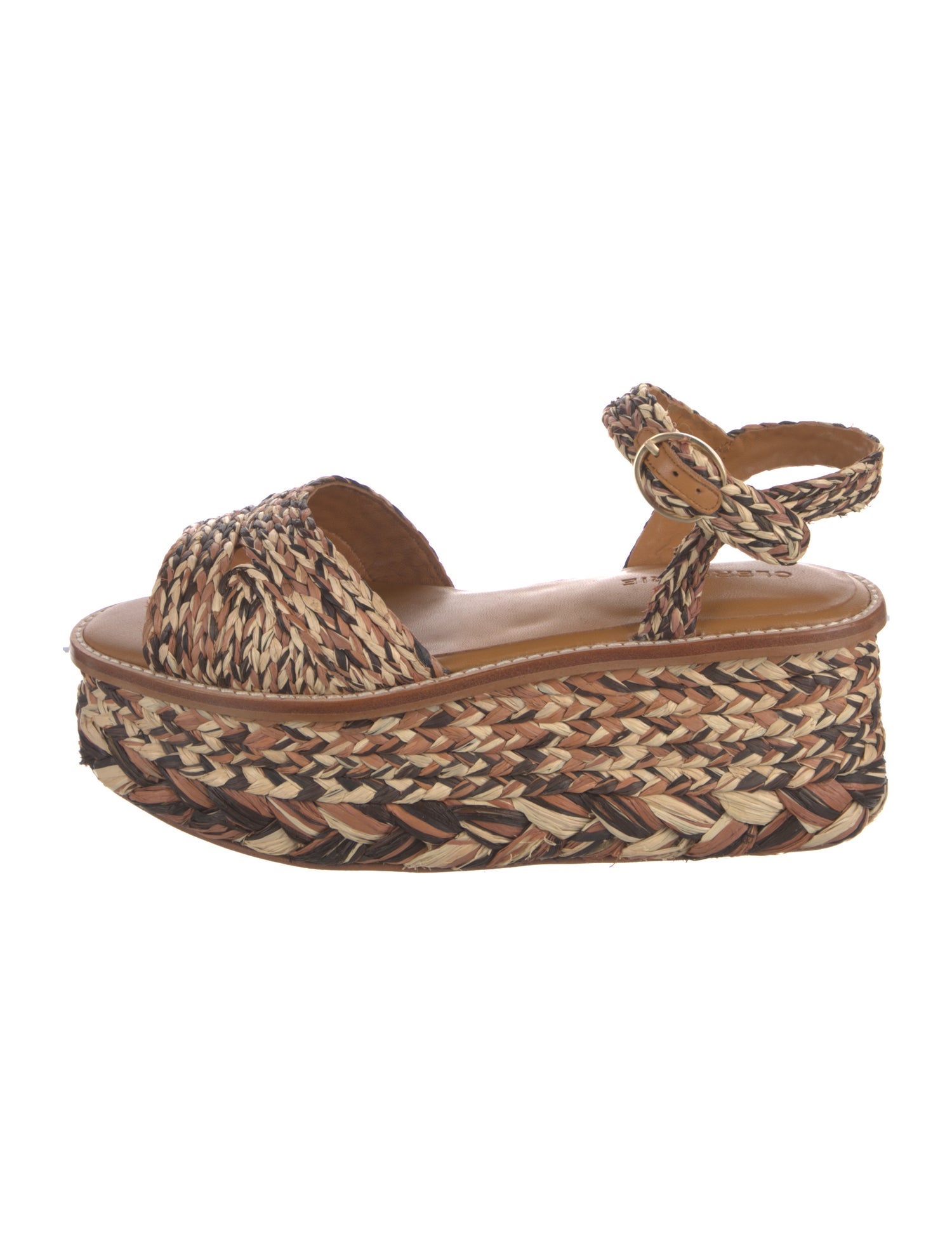 Robert Clergerie Raffia Animal Print Espadrilles