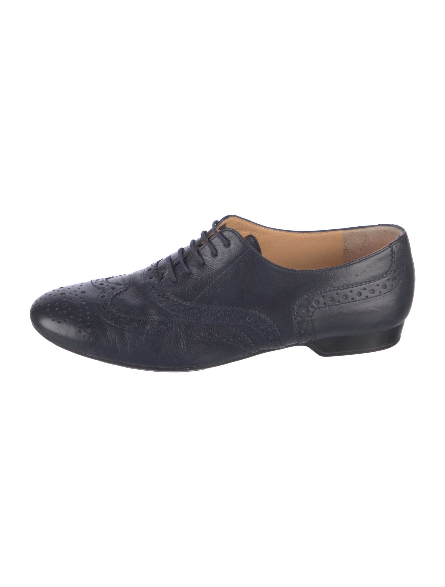Robert Clergerie Leather Lasercut Accents Oxfords