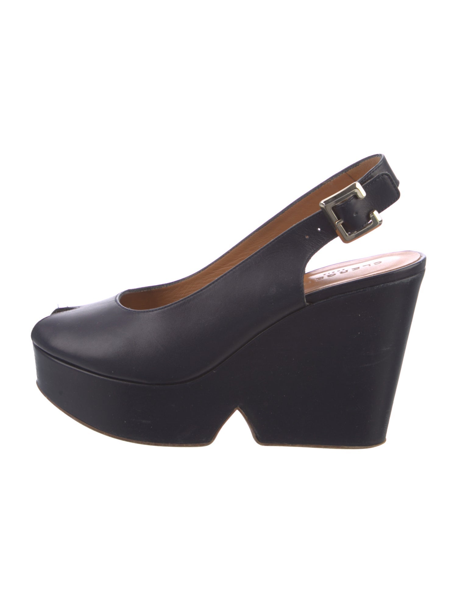 Robert Clergerie Leather Cutout Accent Slingback Pumps