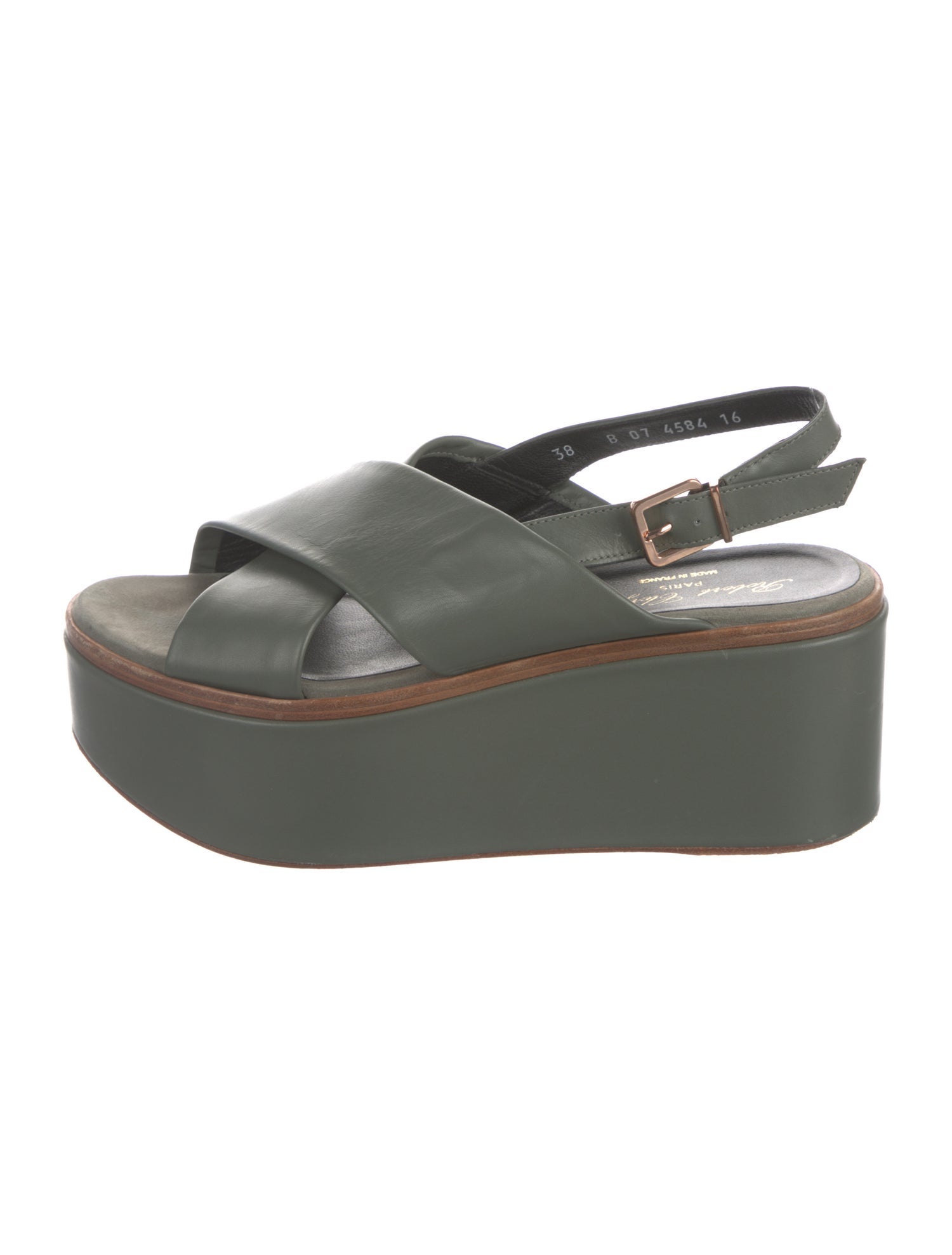 Robert Clergerie Leather Slingback Sandals