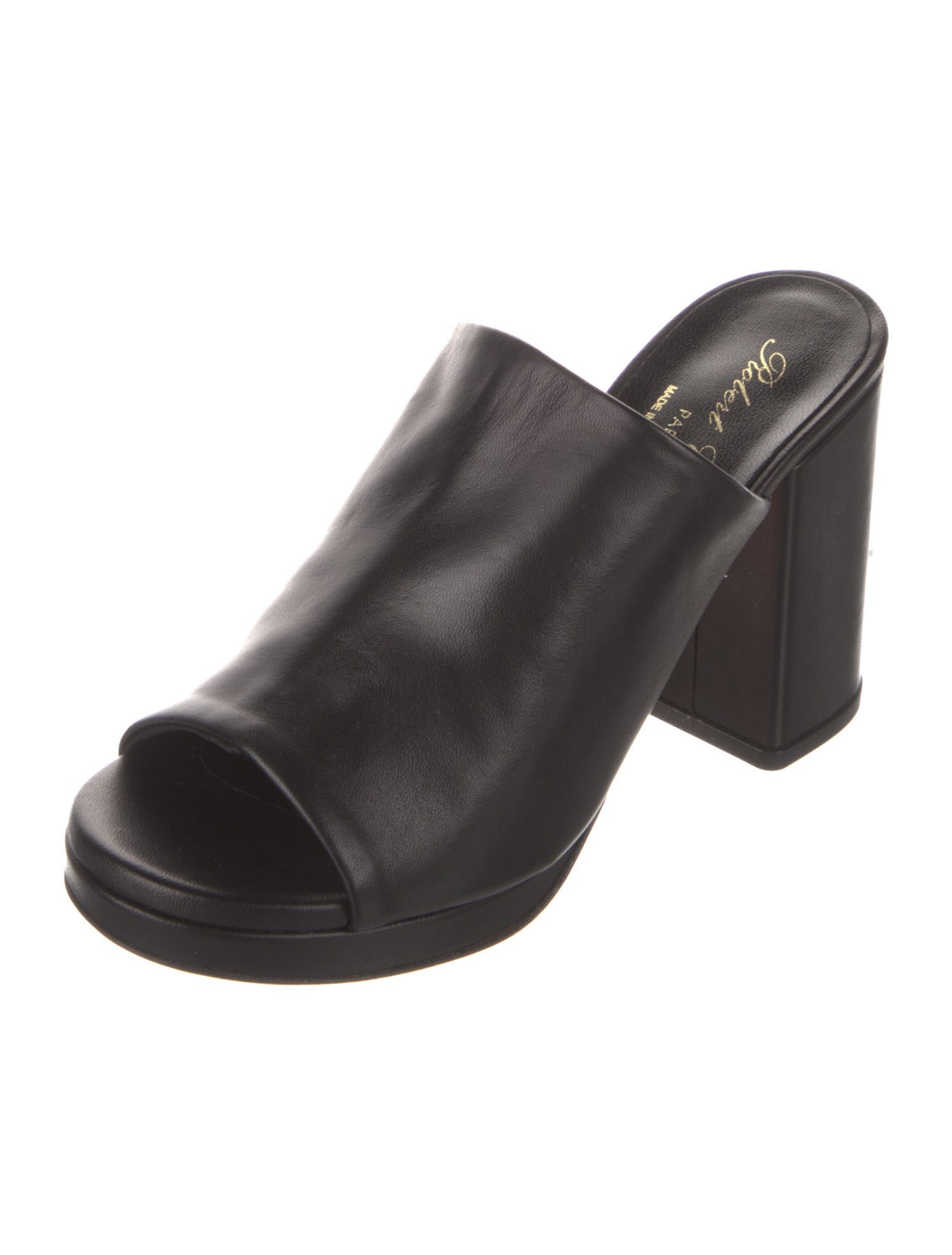 Robert Clergerie Leather Slides