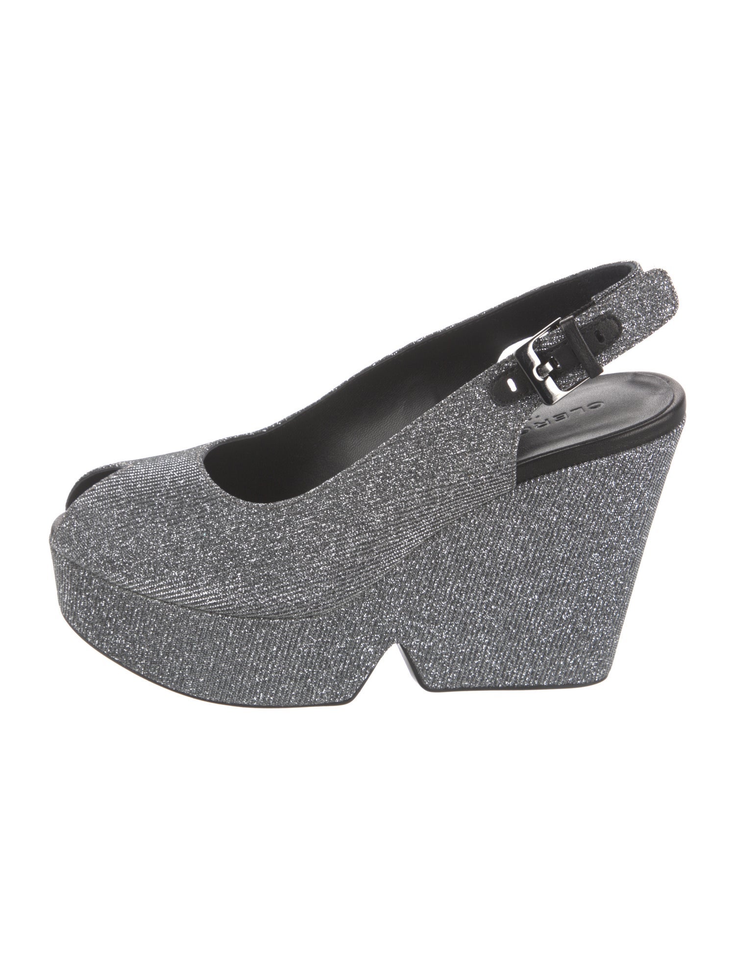 Robert Clergerie Glitter Slingback Sandals