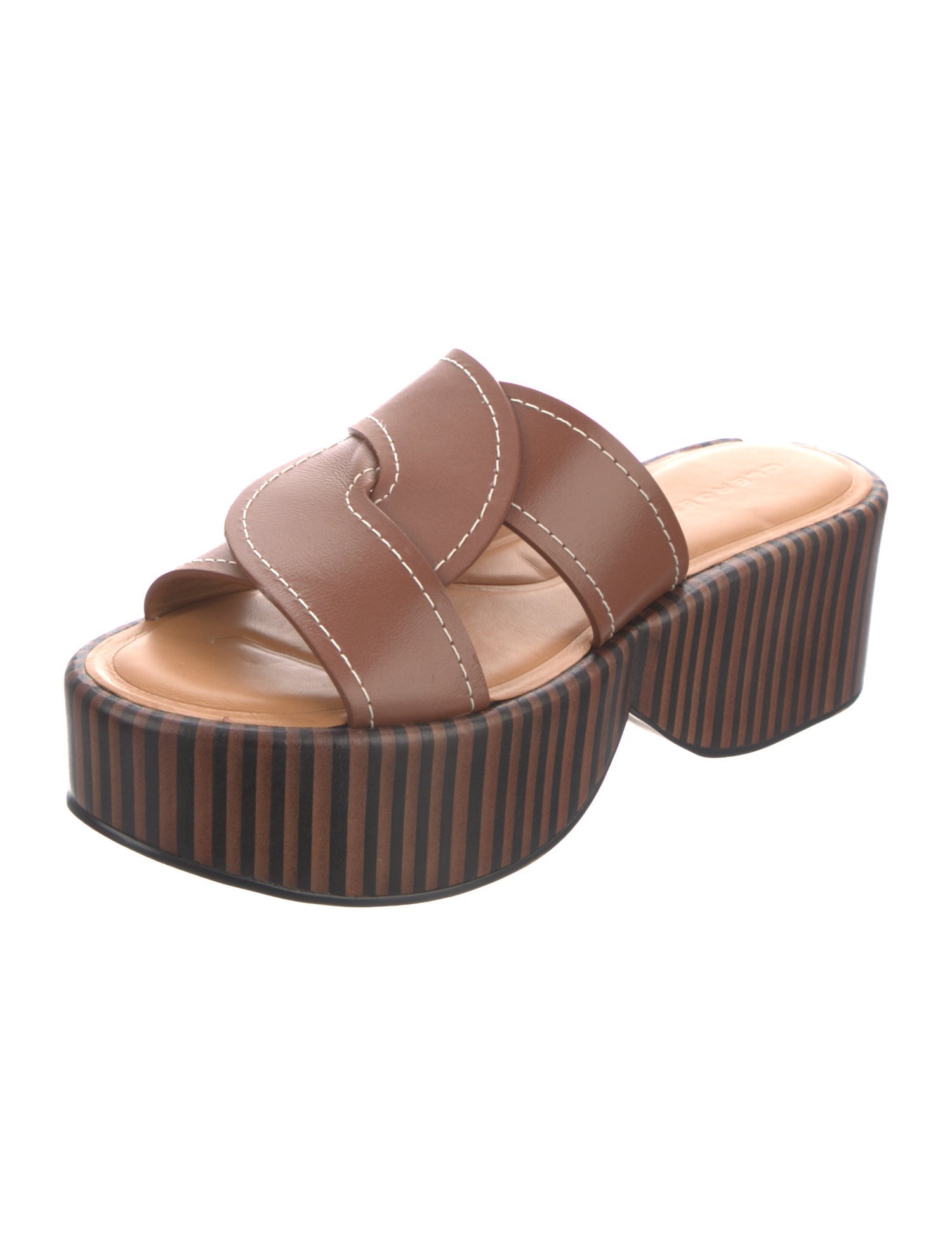 Robert Clergerie Leather Slides w/ Tags