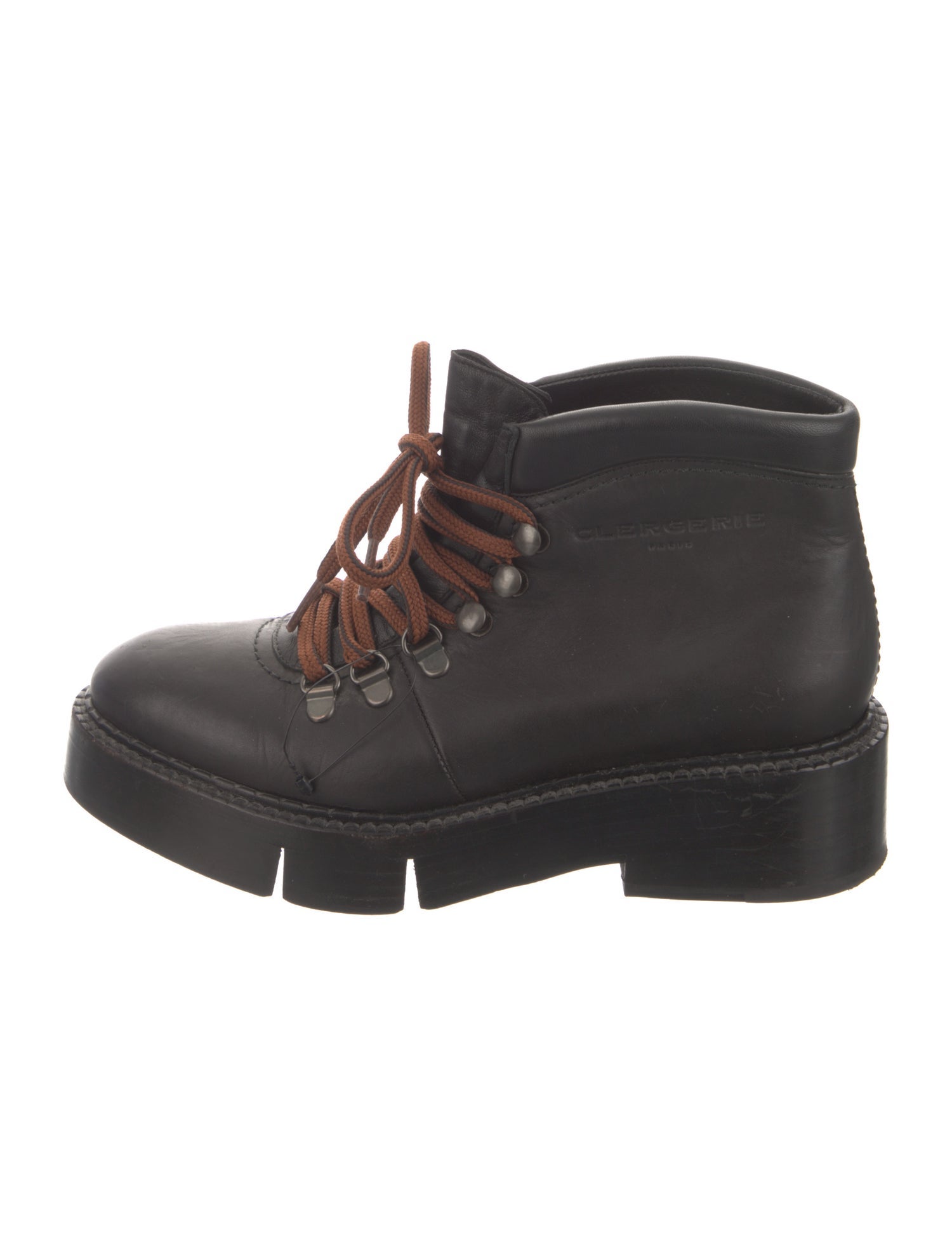 Robert Clergerie Leather Combat Boots