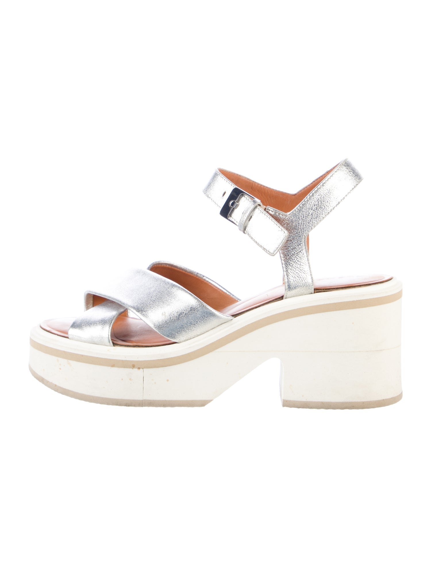 Robert Clergerie Leather Slingback Sandals