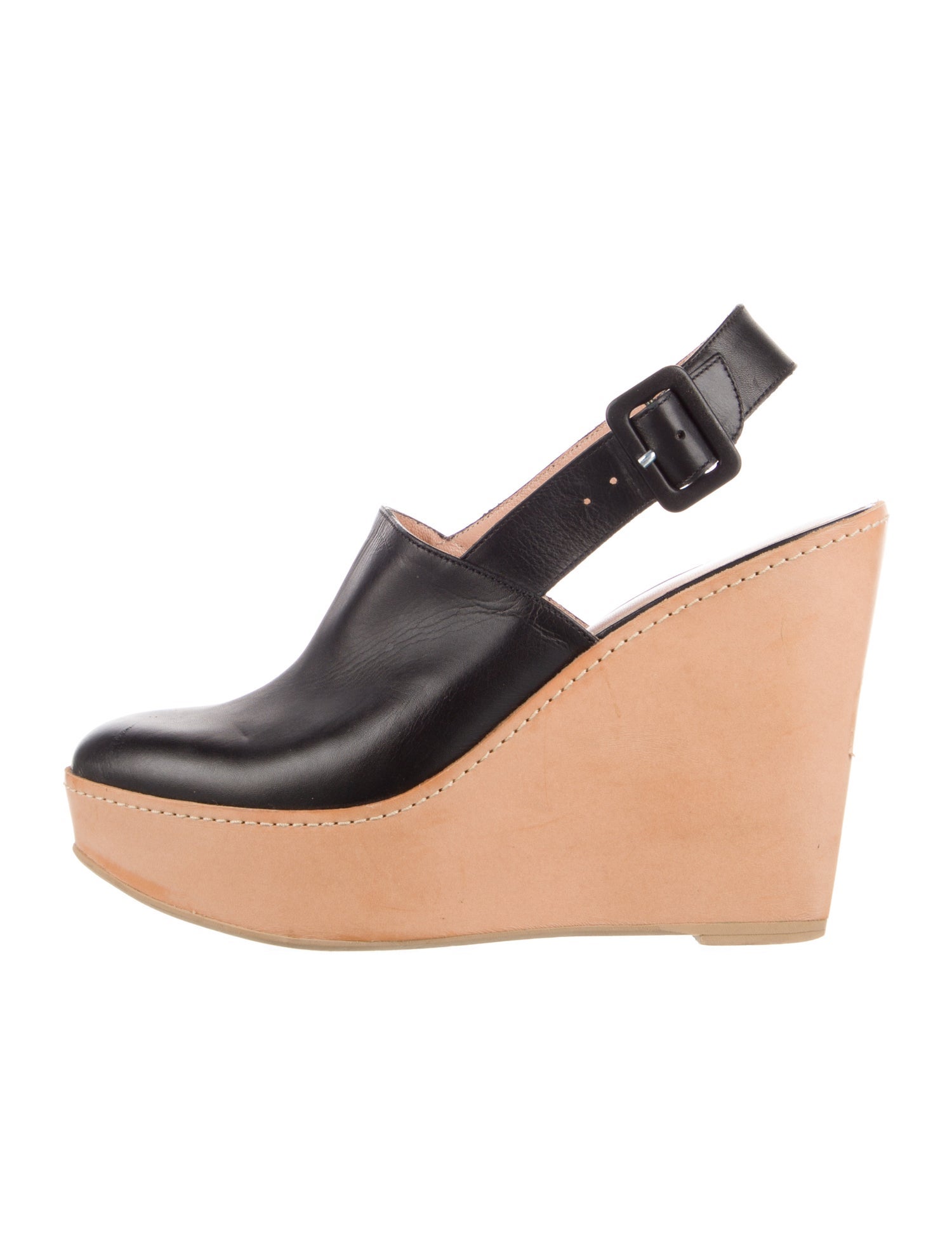 Robert Clergerie Leather Slingback Pumps