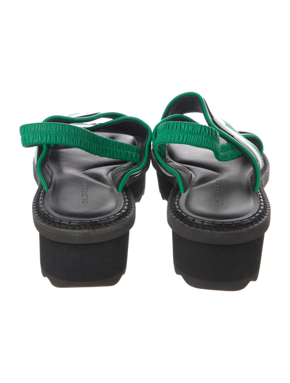 Robert Clergerie Leather Patterned Slingback Flats - image 4