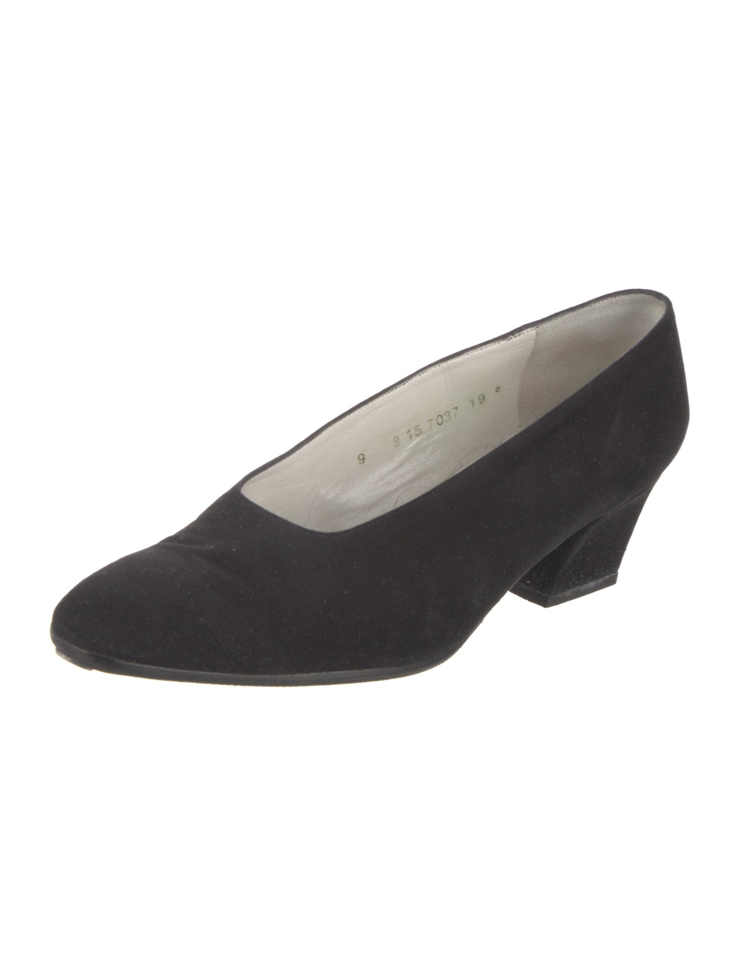 Robert Clergerie Womens Alicel Black Block Heel Suede Slip On Mules Size 40 Robert Clergerie Slip-On Shoes | Mercari main image 3
